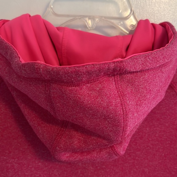 Adidas 3 Stripes Heather Pink Ultimate Hoodie - Picture 8 of 9